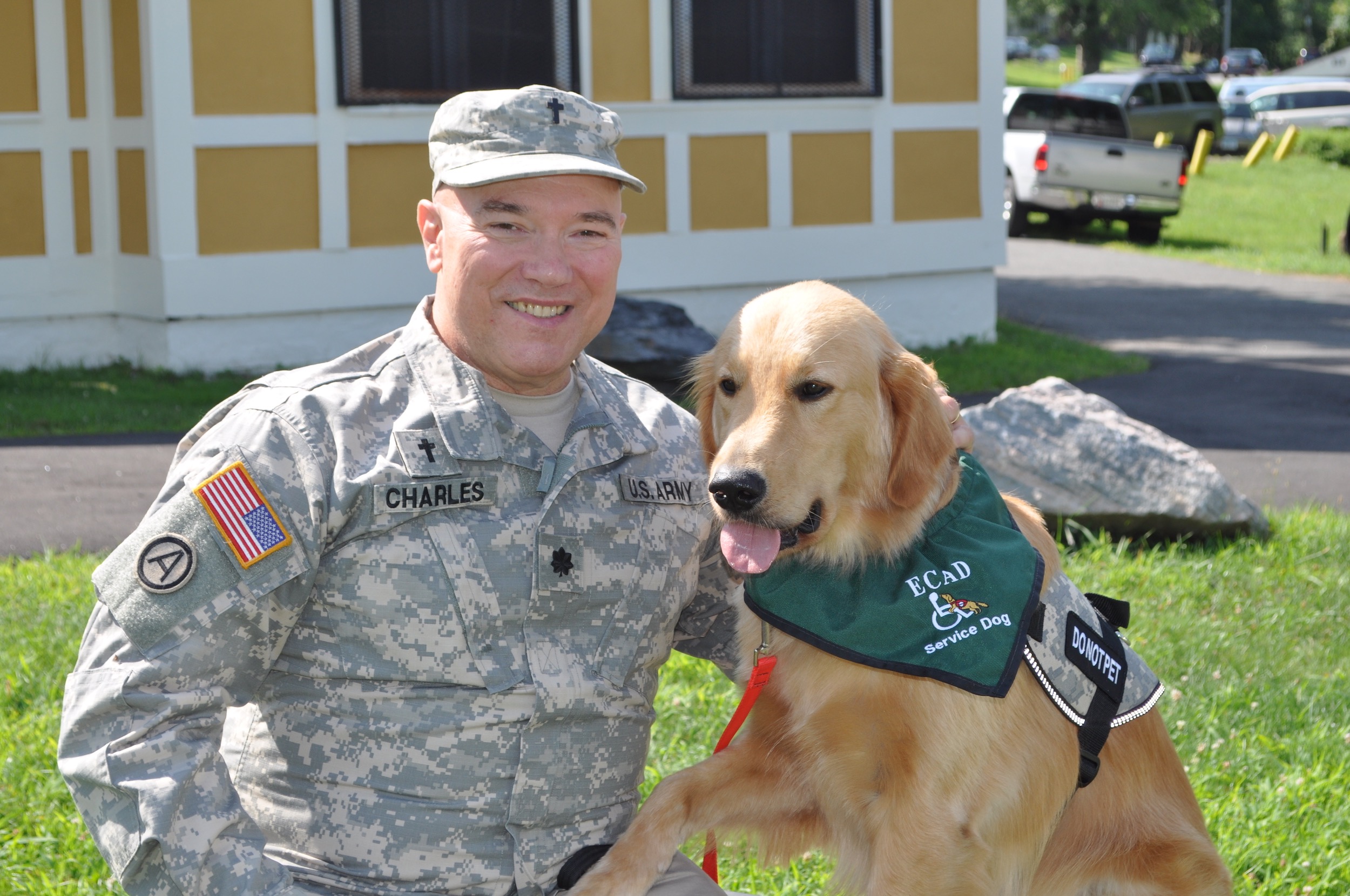 PTSD Dogs for Vetarans - Veteran with Service Dog Tony Charles and Dozer